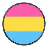 Palet De Hockey Drapeau de fierté Pansexual LGBTQ (Devant)