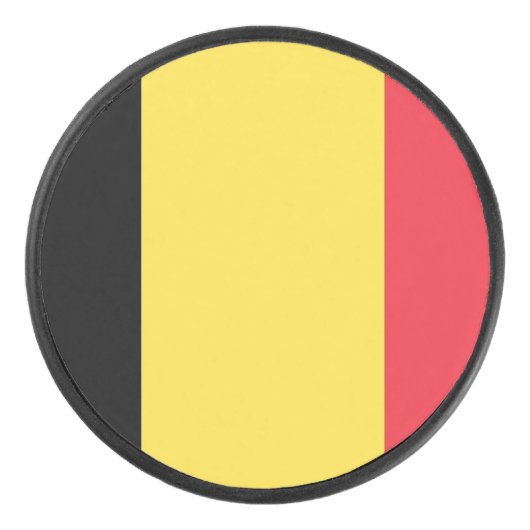 Palet De Hockey Drapeau de la Belgique Hockey Puck (Devant)