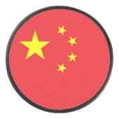 Palet De Hockey Drapeau de la Chine (Devant)