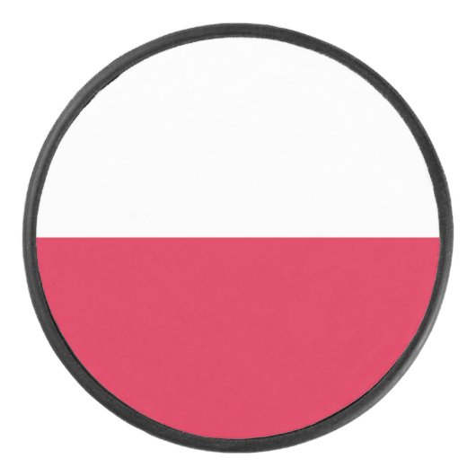 Palet De Hockey Drapeau de la Pologne (Devant)