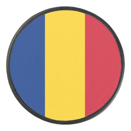 Palet De Hockey Drapeau de la Roumanie (Devant)
