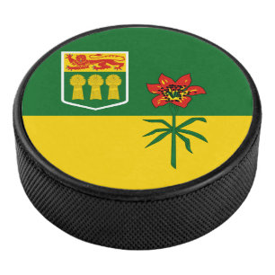 Palet De Hockey Drapeau de la Saskatchewan (CANADA)
