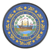 Palet De Hockey drapeau de l'État du New Hampshire (Devant)