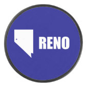Palet De Hockey Drapeau de Reno, Nevada Hockey Puck (Devant)