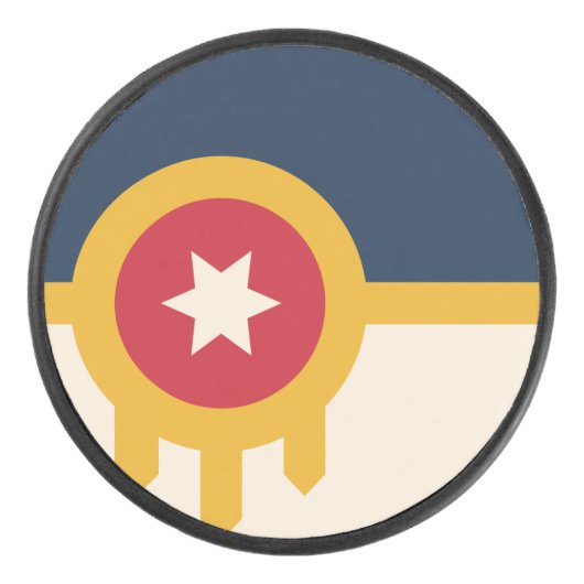 Palet De Hockey Drapeau de Tulsa, Oklahoma (Devant)