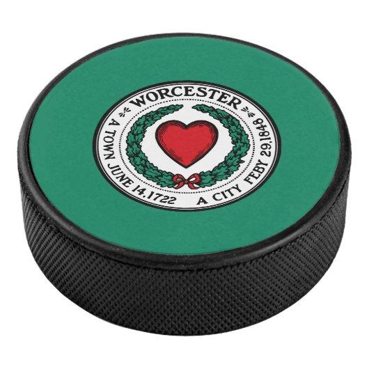 Palet De Hockey Drapeau de Worcester, Massachusetts Hockey Puck (3/4/2016 12:00:00 AM)