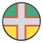 Palet De Hockey Drapeau du Saguenay-Lac-Saint-Jean (QUÉBEC) (Devant)