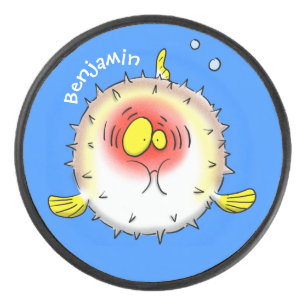 Palet De Hockey Drôle poisson poivron porc-épic caricature poisson