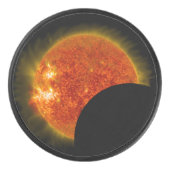 Palet De Hockey Éclipse solaire en cours (Devant)