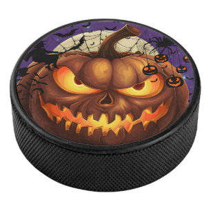 Palet De Hockey Éffrayant Halloween Citrouille Hockey Puck 🎃