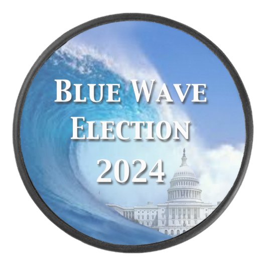 Palet De Hockey Élection Blue Wave 2024 (Devant)
