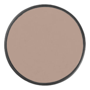 Palet De Hockey Elégant Dessous de verre rond Taupe - Style minima