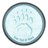 Palet De Hockey Empreinte de patte d'ours polaire (Devant)