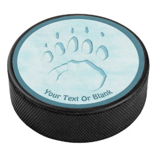 Palet De Hockey Empreinte de patte d'ours polaire
