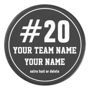 Palet De Hockey Équipe faite sur commande de galet de hockey sur