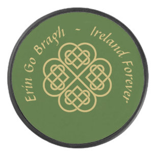 Palet De Hockey Erin Go Bragh Gold Celtic Shamrock