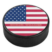 Palet De Hockey États-Unis Drapeau américain Nom monogramme Équipe (3/4/2016 12:00:00 AM)
