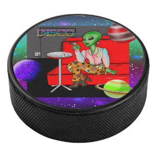 Palet De Hockey Extraterrestre rétro des années 1970 dans Disco Lo