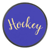 Palet De Hockey Fancy "Hockey" Script Rich Royal Blue Arrière - pl (Devant)