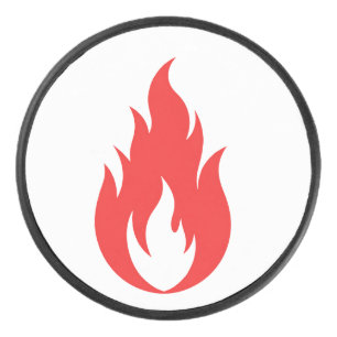 Palet De Hockey Flamme rouge