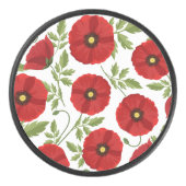 Palet De Hockey Fleurs d'été joyeuses floraison de pavot (Devant)
