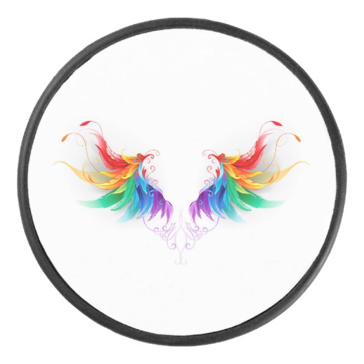 Palet De Hockey Fluffy Rainbow Wings (Devant)