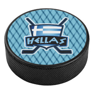 Palet De Hockey Galet d'équipe de hockey de glace de la Grèce de