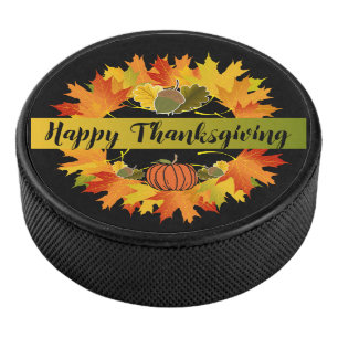 Palet De Hockey Galet d'hockey de thanksgiving de guirlande de