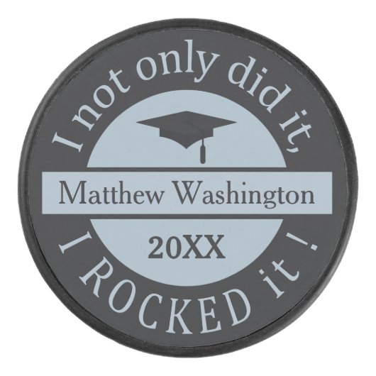 Palet De Hockey Galet d'hockey fait sur commande de nom et d'année (Devant)