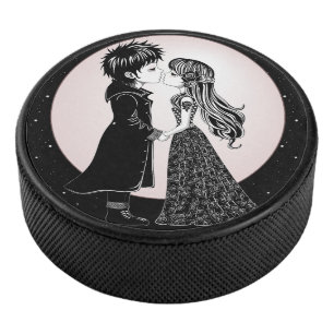 Palet De Hockey Gothique Emo Enfants Kiss Valentine's Day