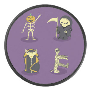 Palet De Hockey Halloween Squelette Dracula Mummy Griffe Reaper