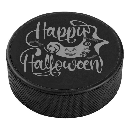 Palet De Hockey Happy Halloween chauves-souris Jack-o'-lantern (3/4/2016 12:00:00 AM)