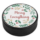 Palet De Hockey Holly Berry Pine Wreath Joyeux Tout Vacances (3/4/2016 12:00:00 AM)