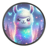 Palet De Hockey Holographie de Llama de couleur mignonne | (Devant)