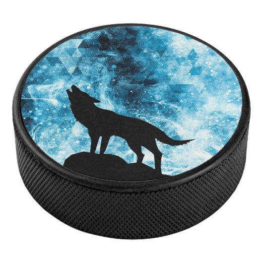 Palet De Hockey Howling Wolf Hiver neige bleue fumée Abstraite (3/4/2016 12:00:00 AM)
