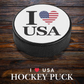 PALET DE HOCKEY "I ❤️ USA"