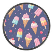 Palet De Hockey Ice cream, popsicles and cherries pattern (Devant)