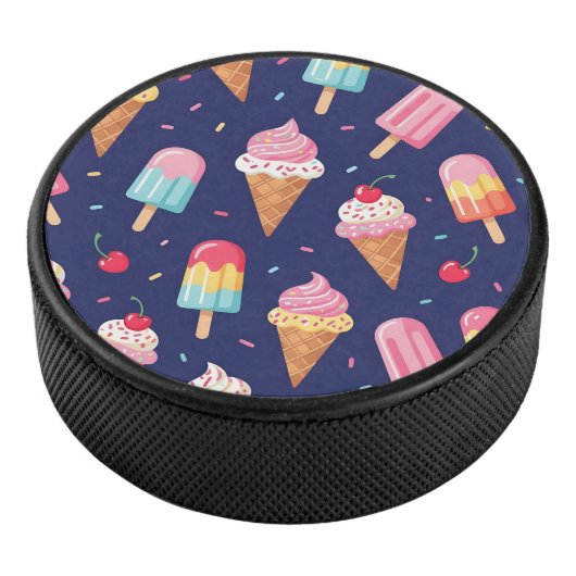 Palet De Hockey Ice cream, popsicles and cherries pattern (3/4/2016 12:00:00 AM)