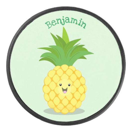 Palet De Hockey Illustration d'ananas mignon (Devant)