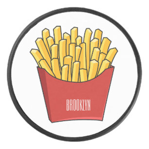 Palet De Hockey illustration de bande dessinée de frites