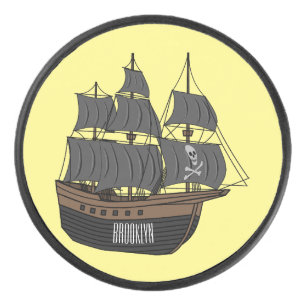 Palet De Hockey Illustration de bateau pirate