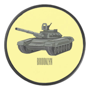 Palet De Hockey Illustration de caricature de réservoir