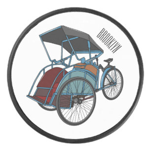 Palet De Hockey Illustration de cyclo-pousse
