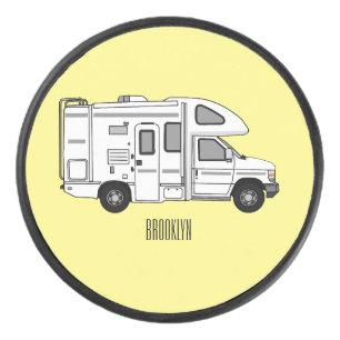 Palet De Hockey Illustration de dessin animé Campervan