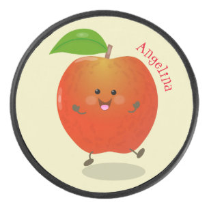 Palet De Hockey Illustration de dessin animé sur la pomme de danse