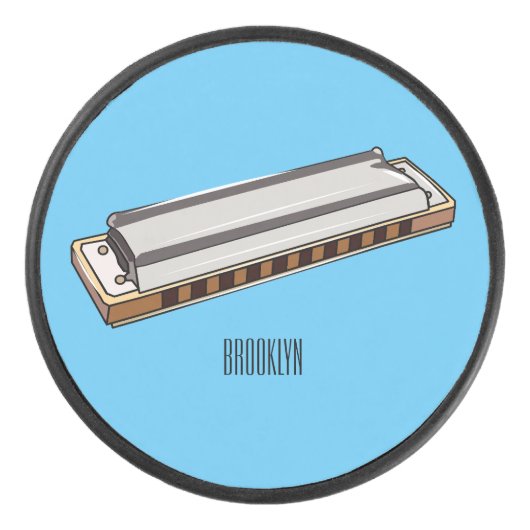 Palet De Hockey Illustration de dessin d'Harmonica (Devant)
