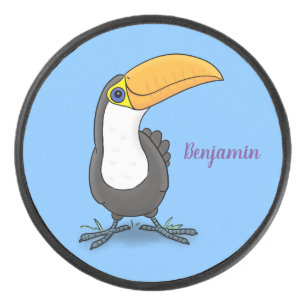 Palet De Hockey Illustration de dessin humoristique du toucan joye