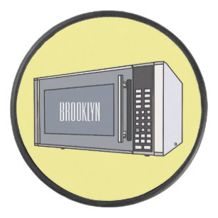Palet De Hockey Illustration de dessin sur micro-ondes
