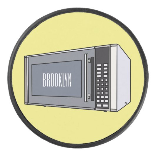 Palet De Hockey Illustration de dessin sur micro-ondes (Devant)