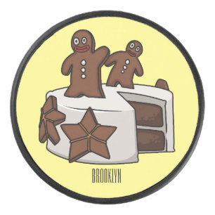 Palet De Hockey Illustration de gâteau de pain d'épices
